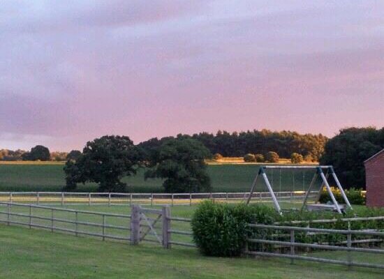 view from in front of house