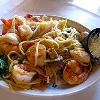 Amazing seafood pasta at Sea Chest