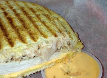 turkey Ruben on sourdough.