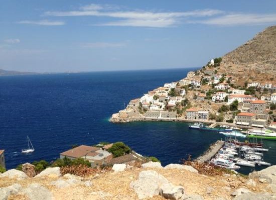Hydra port from our vista climb!