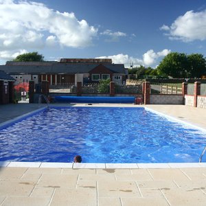 Outdoor heated pool