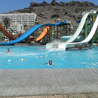 view of the bigger slides from our loungers