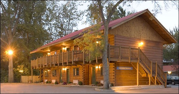 Unique Log Building With Suites