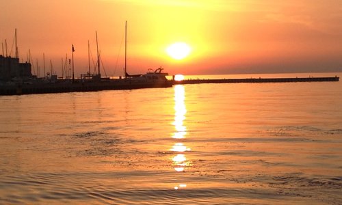 Molo al tramonto