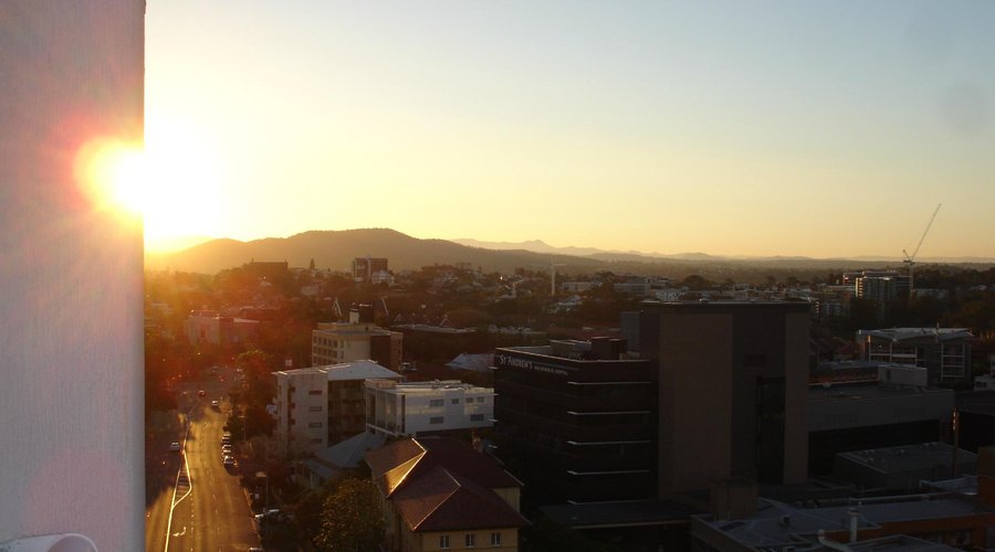Sunset from the balcony