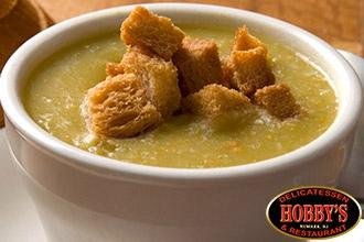 Homemade Pea Soup offered every day