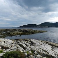 Nearing the point overlooking the mouth of the Saguenay River