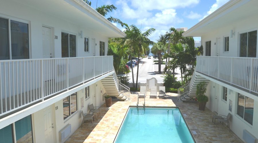 Just one block from the beach!