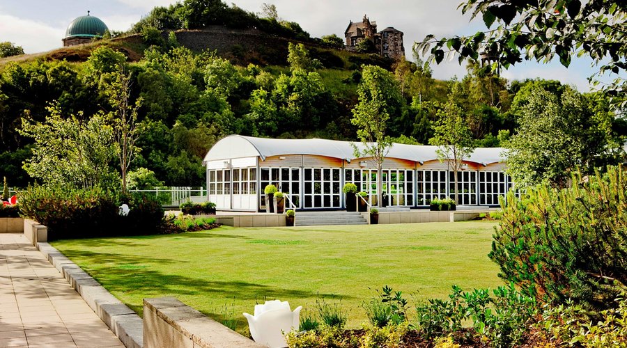 Rooftop Gardem overlooking Calton Hill