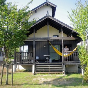 裏庭からも出入りが