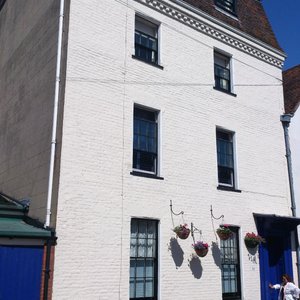 Grayling House: exterior facade (upper floors)