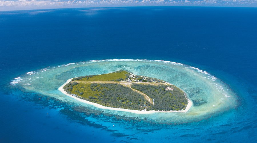 Aerial photo of Lady Elliot Island