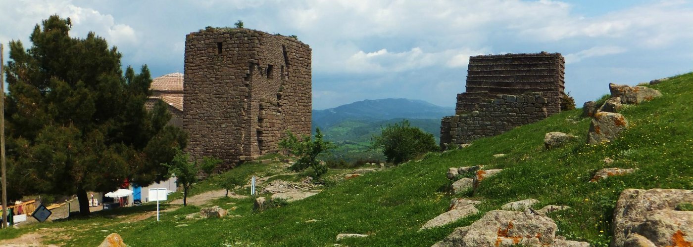 Ruins dot the hilltops and countrysides