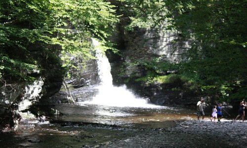 One of three waterfalls in the park