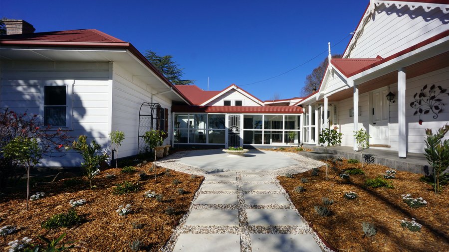 Brand new Moore Park Inn courtyard entrance