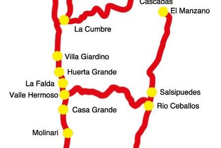 COMO LLEGAR  a "LOS TERRONES" rutas desde Cordoba--Villa Carlos Paz