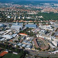 Vystaviste (Fairground) - aerial view