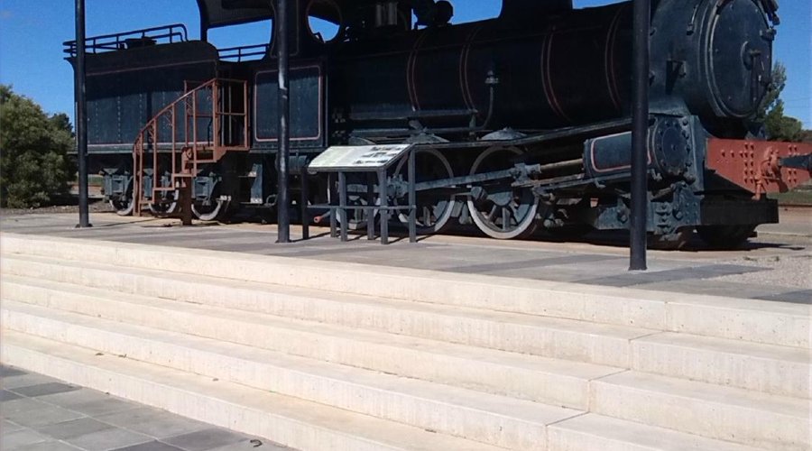 Old Steam Engine accross the road from the Pub.