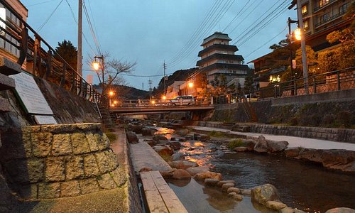 foot onsen in the city