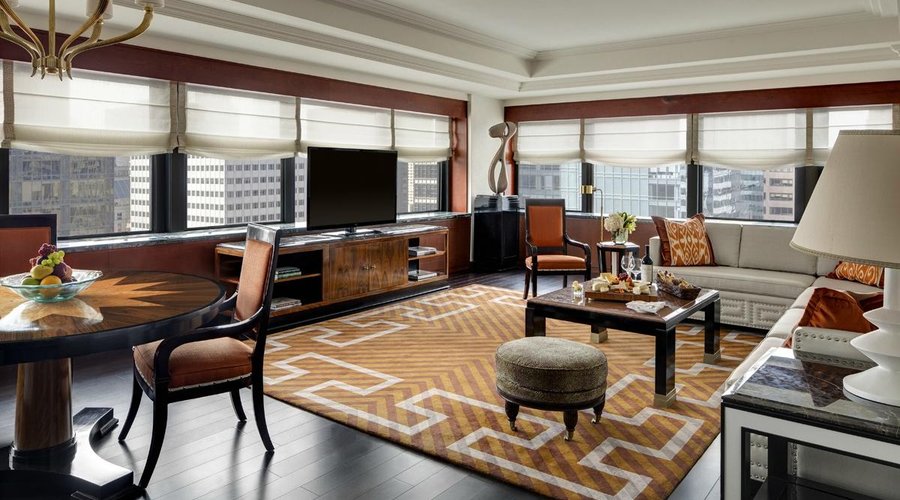 Spacious Corner Suite Living Room