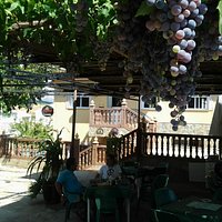 La terraza donde comimos