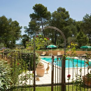 The entrance of the pool
