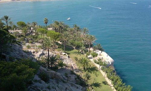 vista giardino del castello