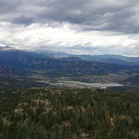 View of Estes Park Lake from the top of Kruger Rock