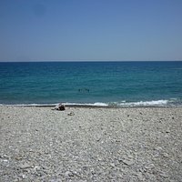 mare dalla spiaggia