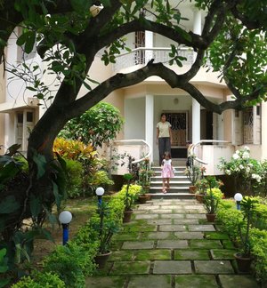 a view from entrance