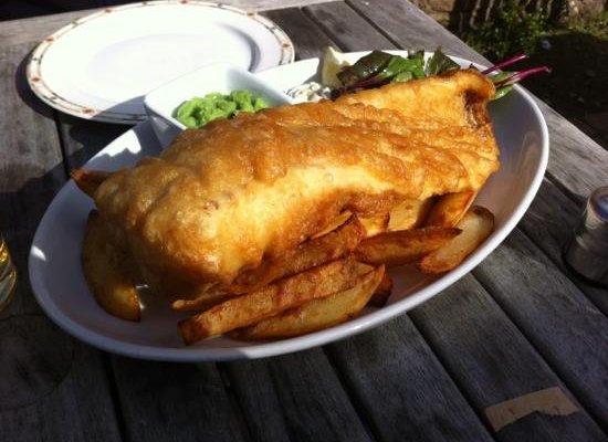 fish and chips for one!