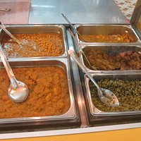 Fillings: chana, pumpkin, boneless chicken, and others