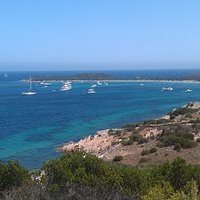 Vista dall'alto, nel sentiero per arrivare in spiaggia
