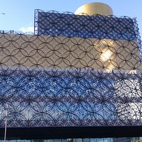 Outside of the Birmingham Central Library