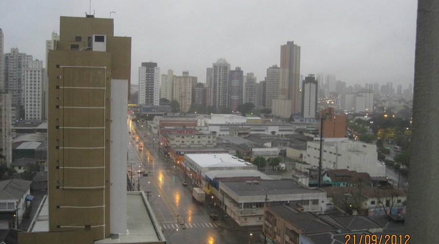 Vista do quarto do hotel