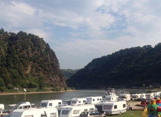 Sankt Goar the view from our pitch