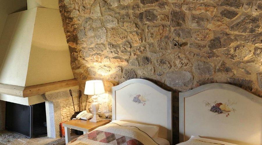 Room with fireplace
