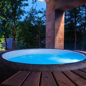 Jacuzzi in summer