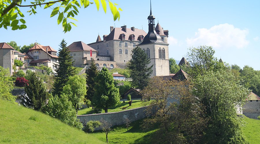 Vue sur le Chateau de Gruyères