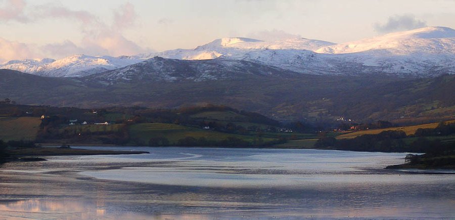 Snowdonia from the front of house.