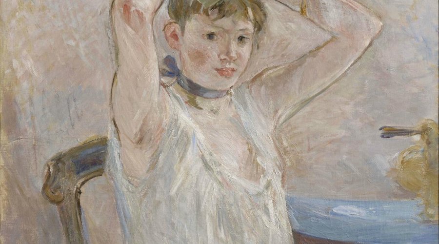 The Clark's collection includes this painting, The Bath, by Berthe Morisot.