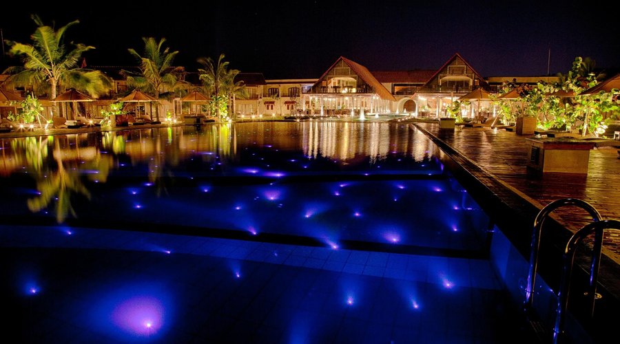 Pool at night