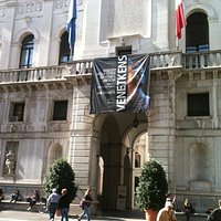 front of the building