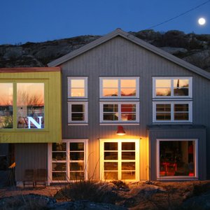 sunset in the windows
