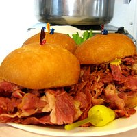 The Hut Pastrami Sliders
