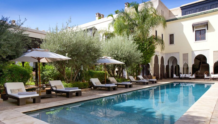 Main pool in the garden