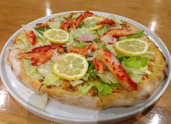 Sandy Point pizza, King Crab