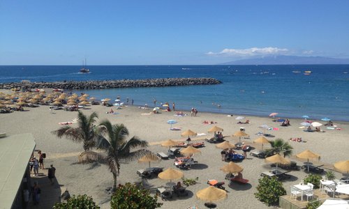 One of the beaches down at the front