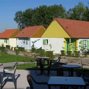 Une vue du hameau depusi le bâtiment d'accueil