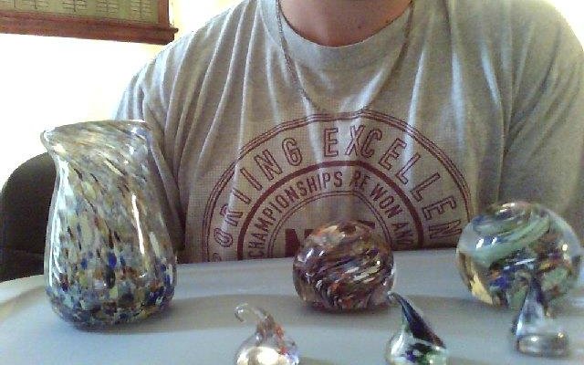 Some of the glass work I MADE at Oglebay Glass Museum. Thanks for your guys time to teach me